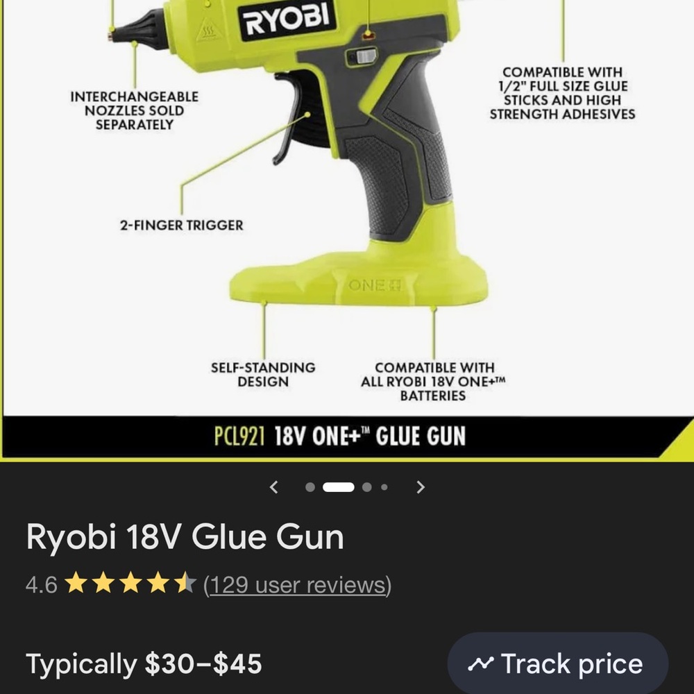 Ryobi Dual Temperature Cordless Glue Gun (New in package) - Picture 3 of 3